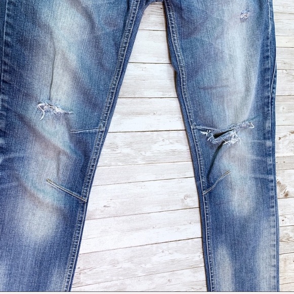 *SOLD*River Island Raw Hem Distressed Jeans - Picture 4 of 8